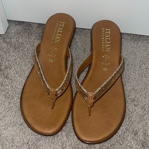 Small wedge Italian shoemaker sandals